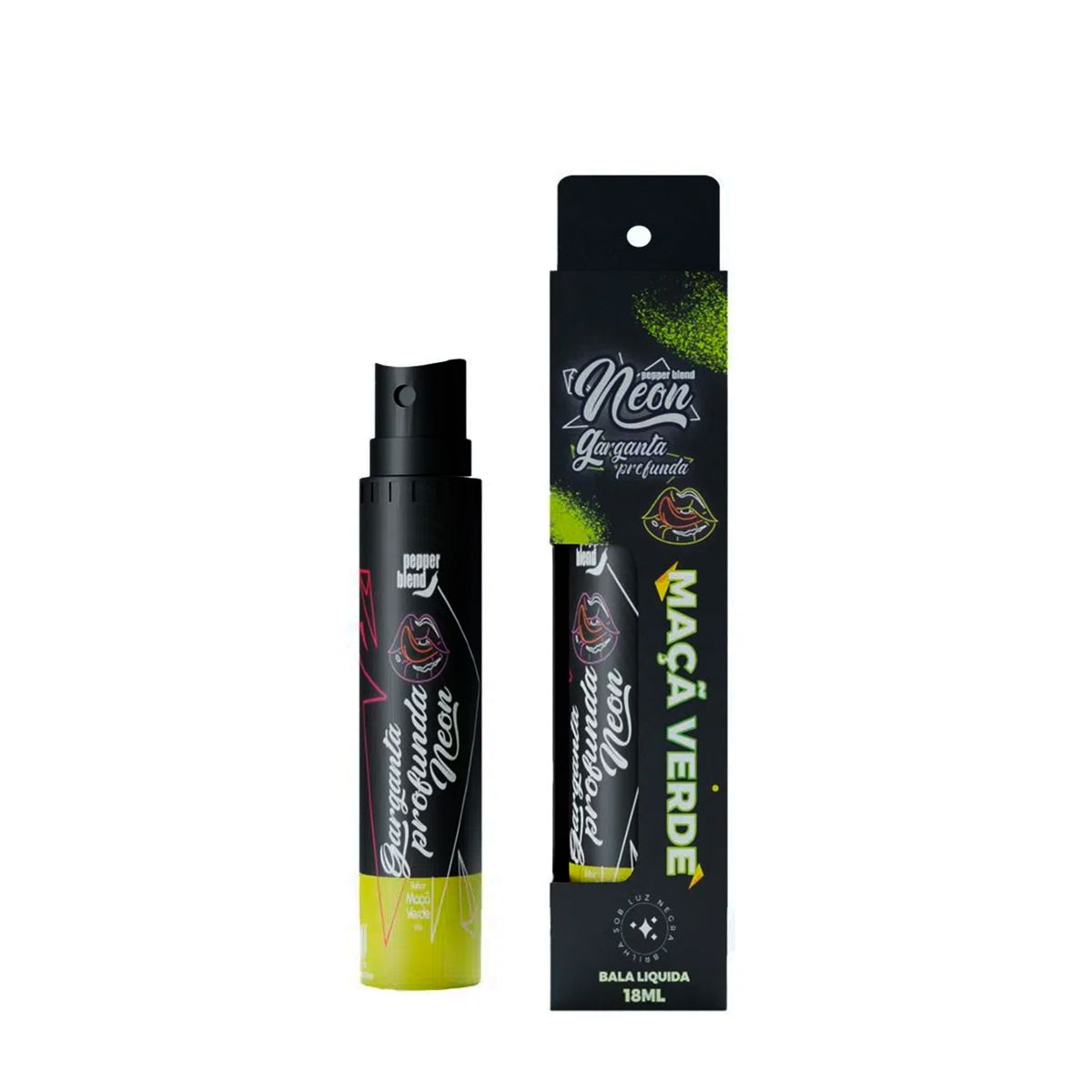 Garganta Profunda Neon Maçã Verde 18ml Efeito Imediato Pepper Blend -  Pedido Secreto | Distribuidora Exclusiva Pepper Blend