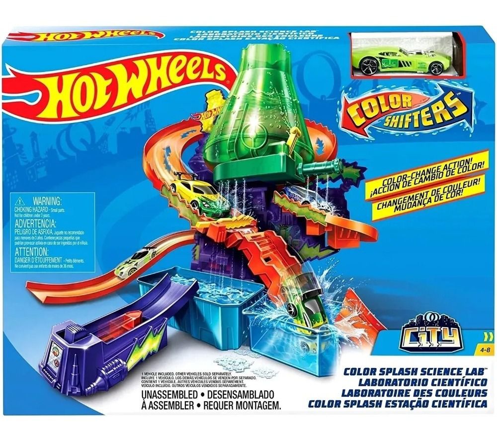 Pista Hot Wheels com Estação Cientifica, Mattel : .com.br