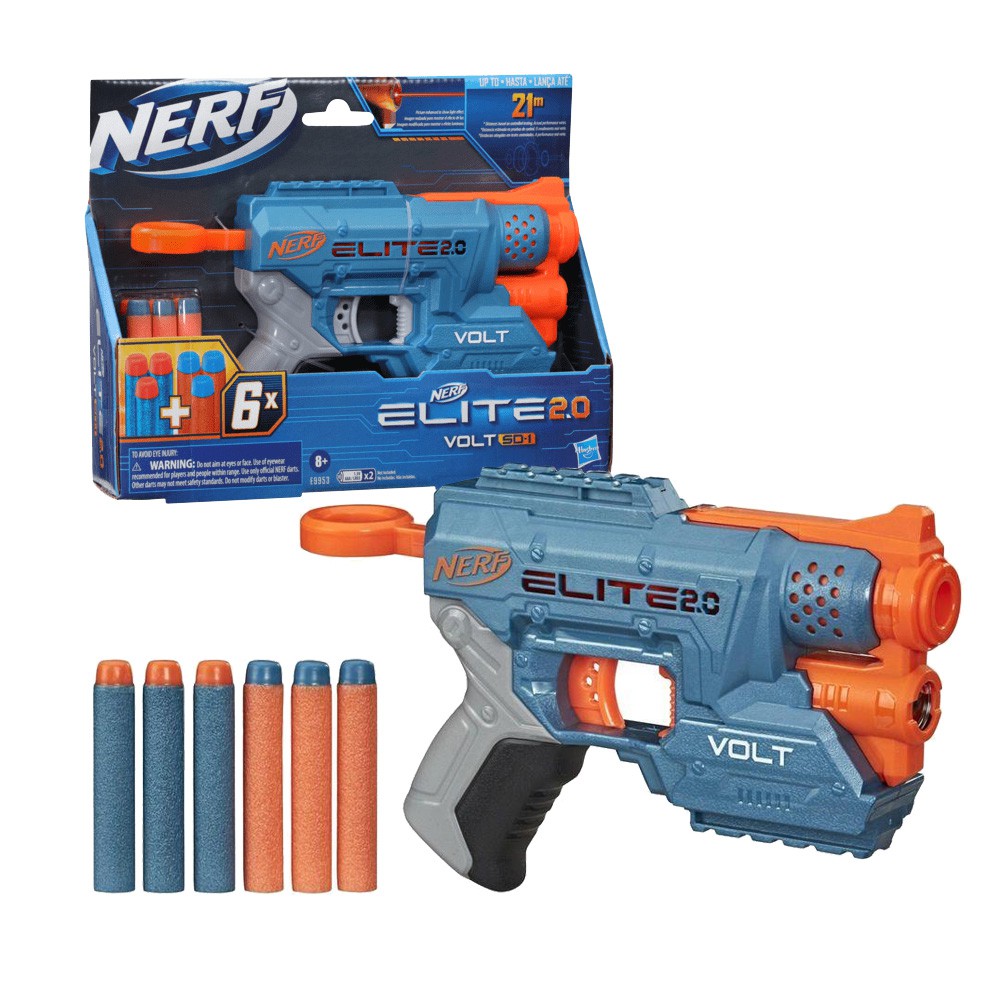 Lança Dardos Nerf Elite 2.0 Volt SD-1 6 Dardos Oficiais e Mira Luminosa  E9953 - Hasbro