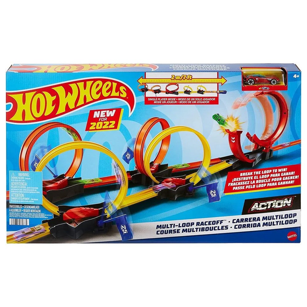 Pista hot wheels campeonato loop