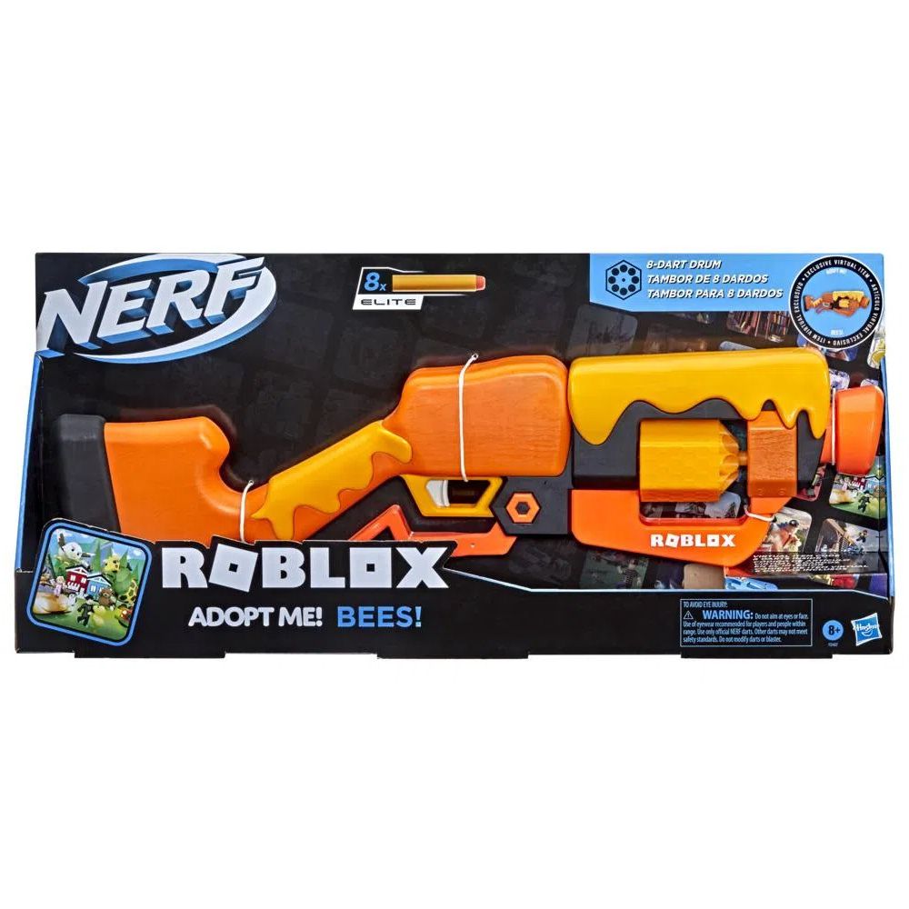 Lançador de Dardos – Nerf – Roblox Shark Seeker – 3 Dardos