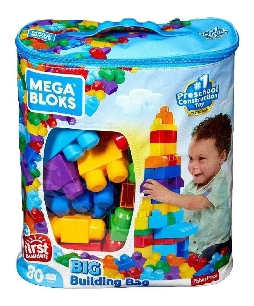 Blocos De Montar Fisher Price 80 Peças Mega Bloks - Mattel - Vals Magazine