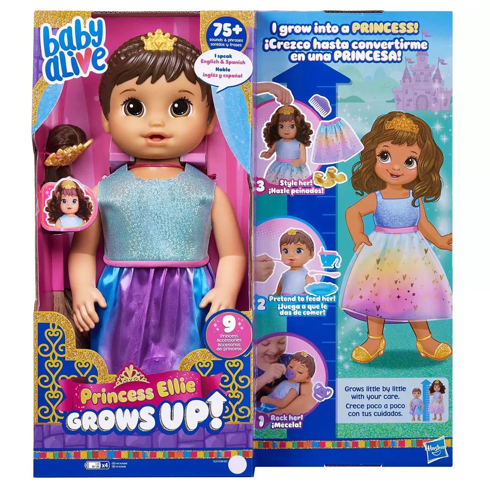 Boneca Baby Alive Glam SPA Dia de Princesa Morena F3565 - Hasbro