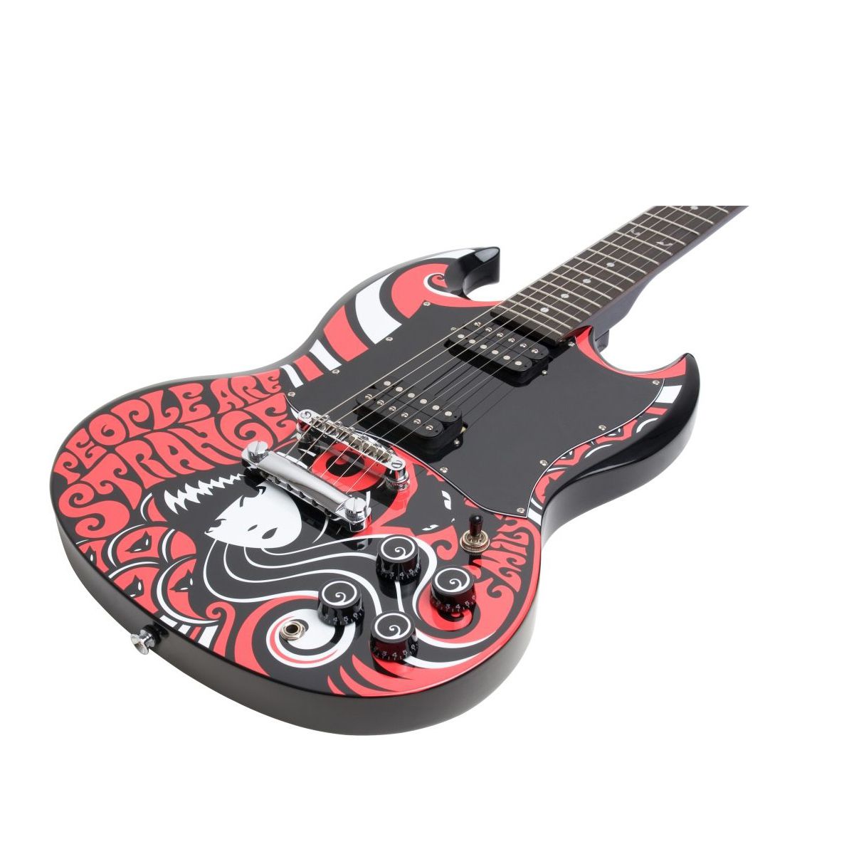 Epiphone SG G-310 Emily The Strange エミリー Guitarra Epiphone SG G310 Emily Strange com Capa | Pandora Music