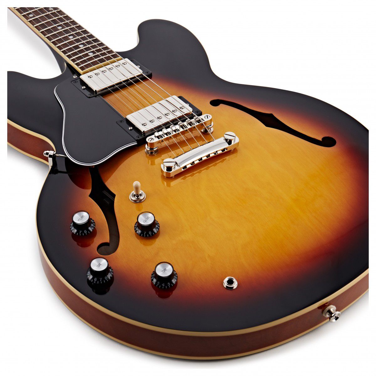 Guitarra Semi-Acústica Epiphone ES 335 Canhoto Sunburst - Bersoti