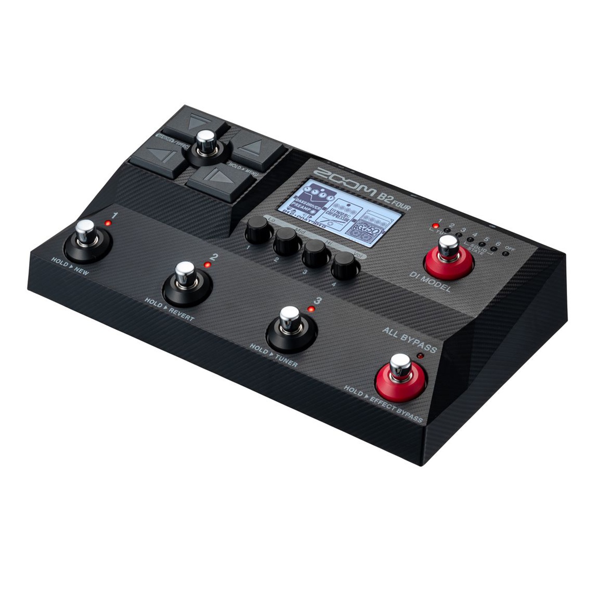 ベース Zoom B2 Four Pedaleira Zoom B2 Four Multi-efeitos para Baixo | Bersoti