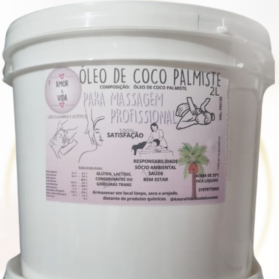 Óleo De Coco para Massagem - Amor e Vida Saude Gourmet