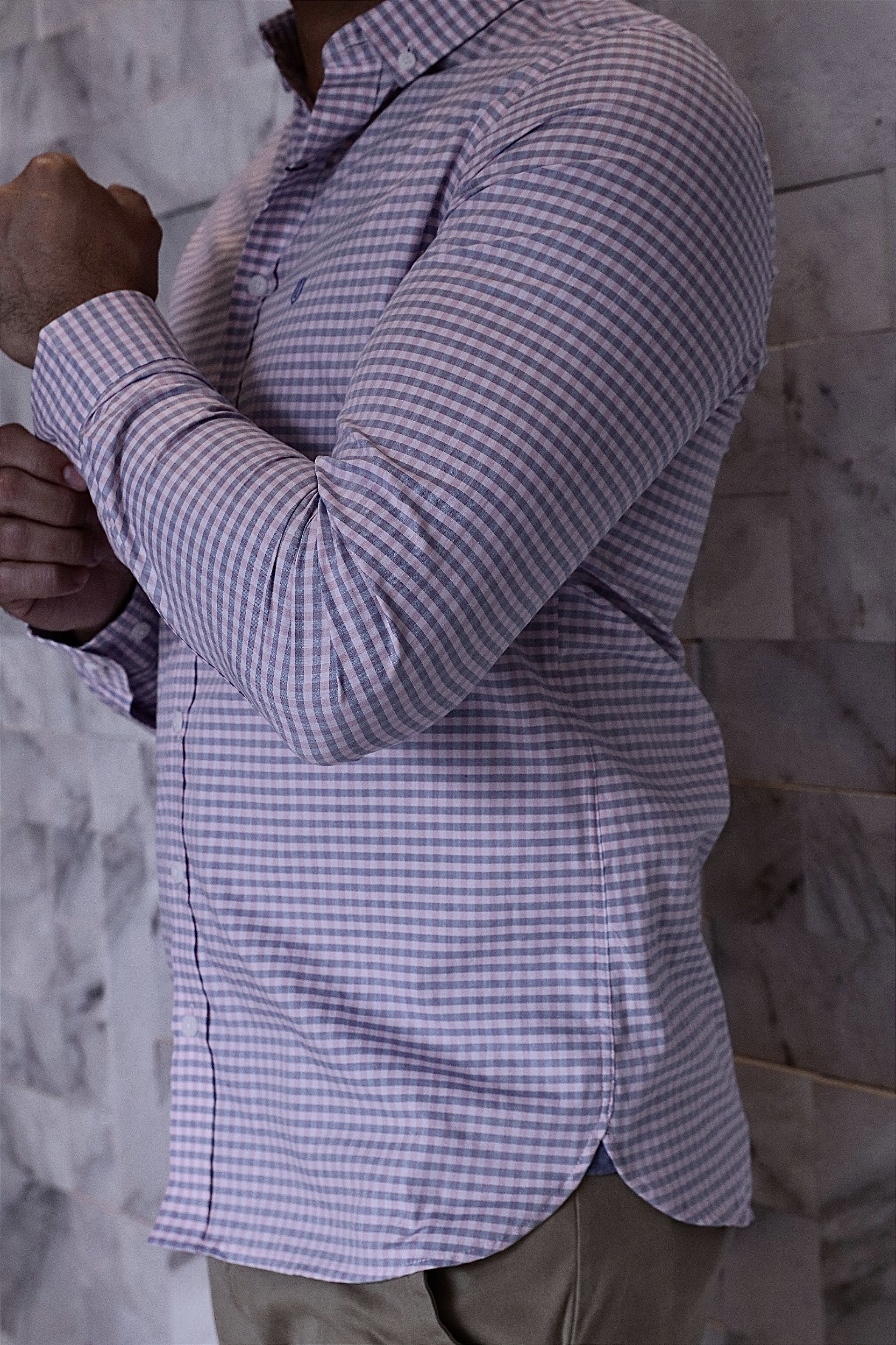 Camisa xadrez best sale individual