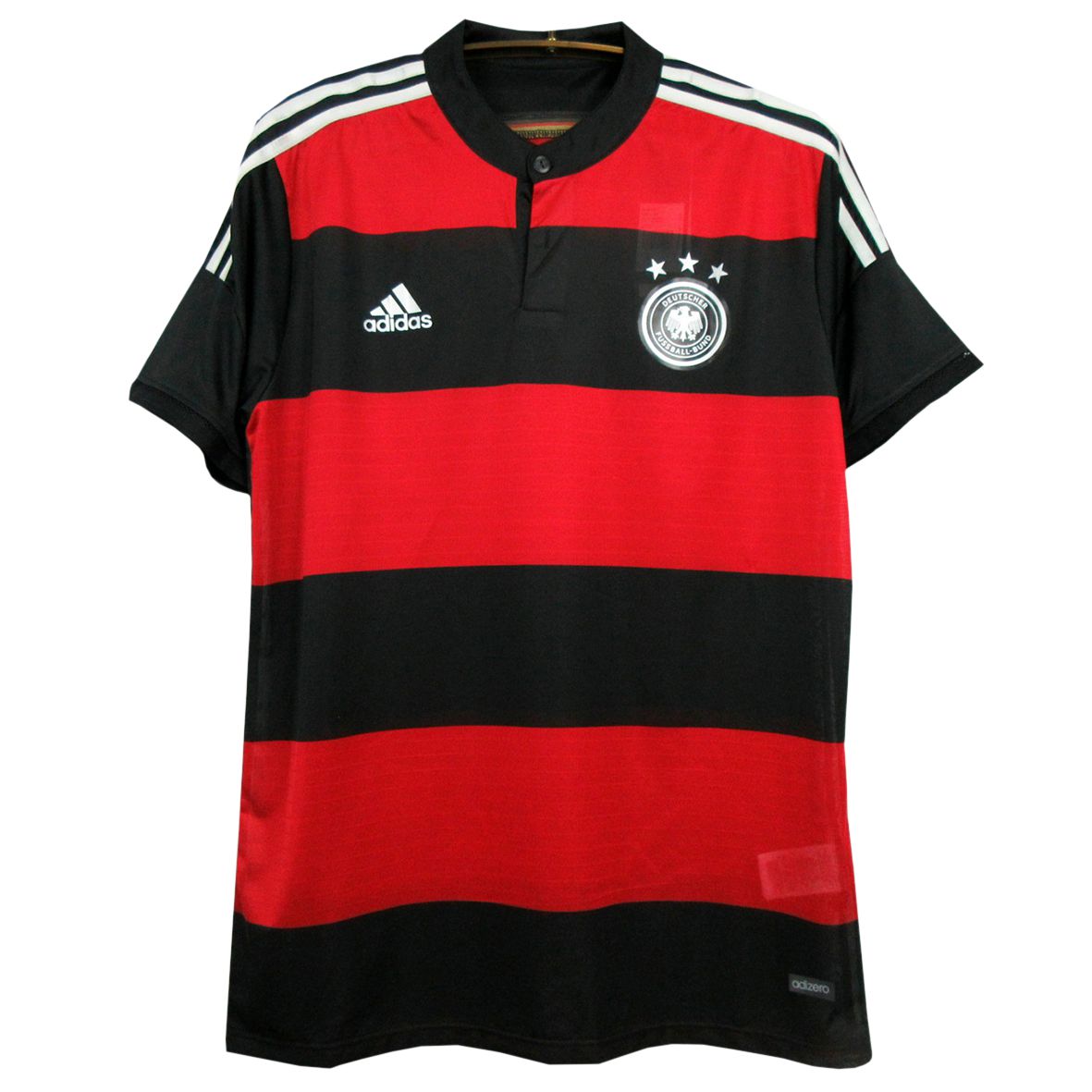Camisa Retro da Alemanha Copa 2014 Preta e Vermelha Adidas - Zeus Store