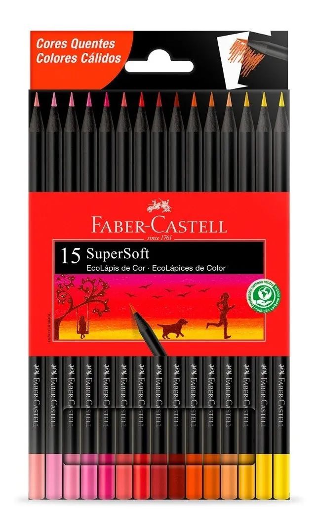 Lápis de Cor Ecolápis Super Soft 100 Cores Faber Castell ! - FUNPAPER  PAPELARIA