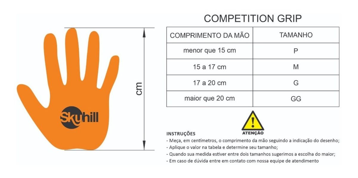 Luva Hand Grip Competition Edição Limitada Black Skyhill crossfit