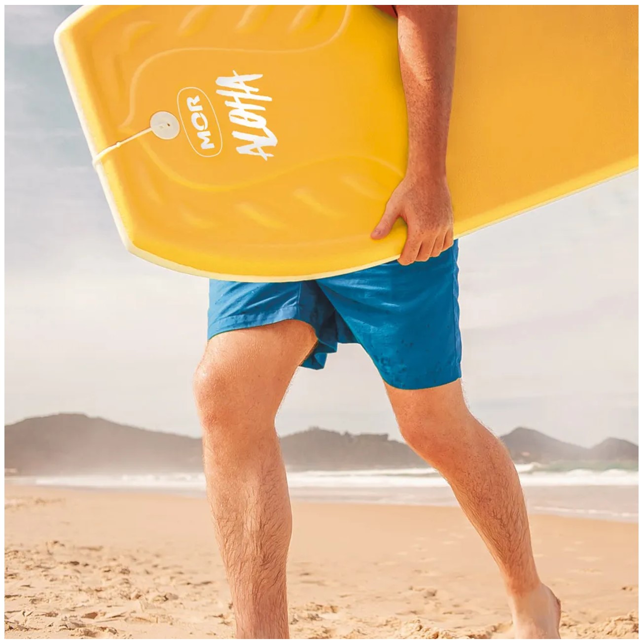 Prancha Bodyboard Média 87x47cm Surf de Praia - 1561 Mor