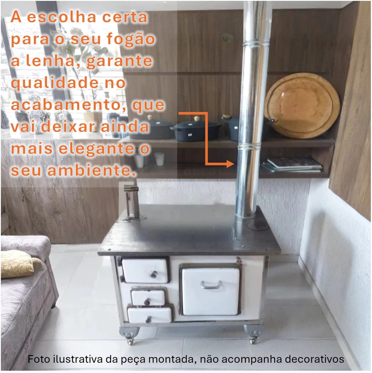 Cano Para Chaminé Fogão a Lenha Galvanizado 33cm 120mm - 1815 Hedlund ...