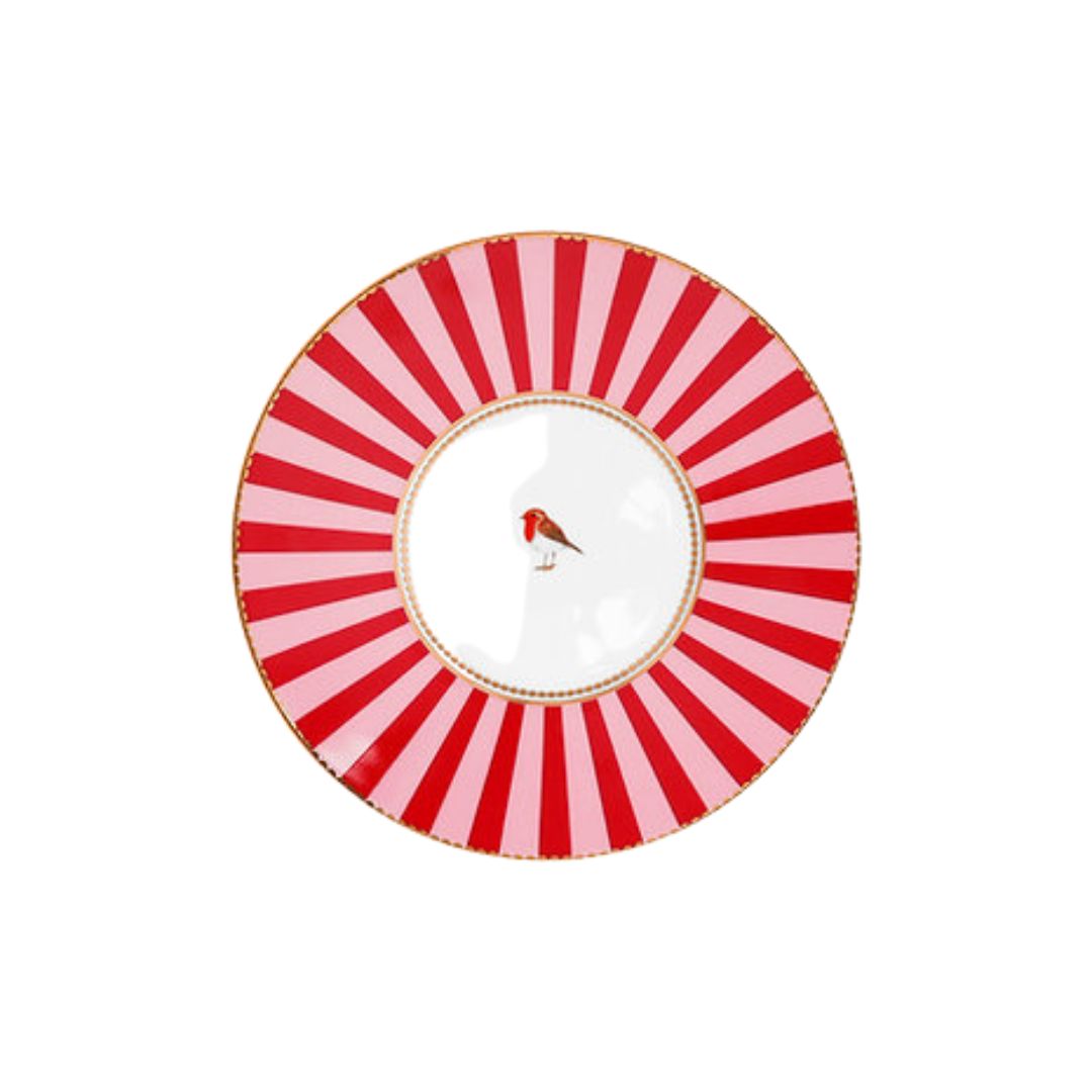 Xícara de Chá Medallion Rosa/Vermelho - Love Birds - Pip Studio