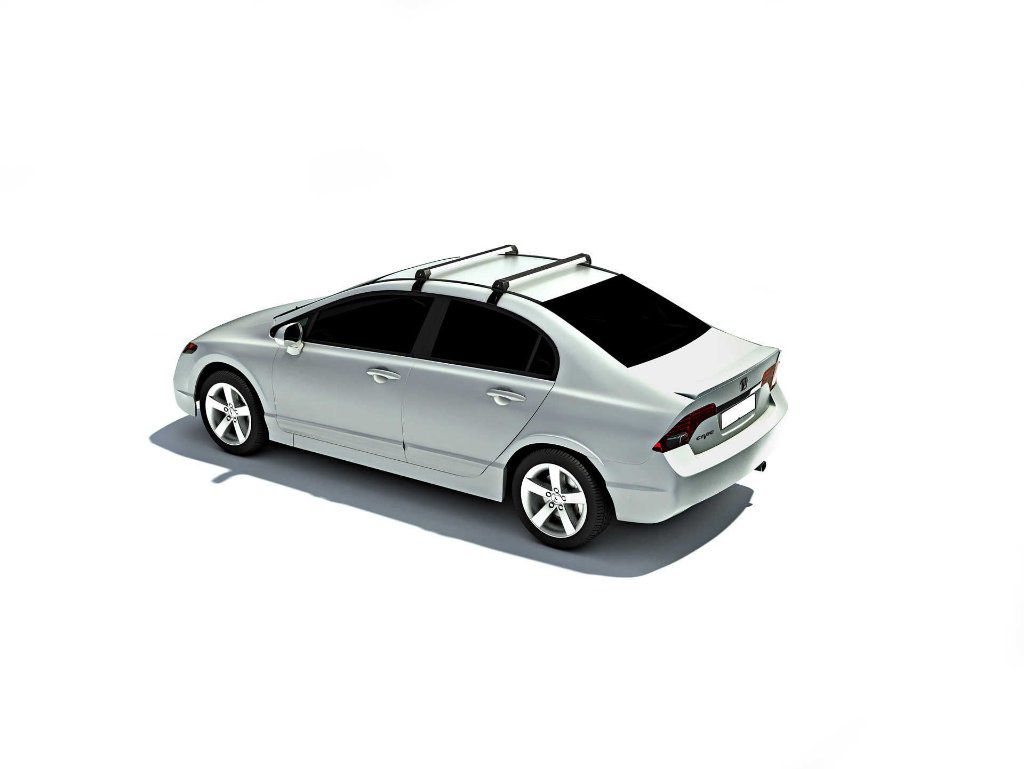 Rack Honda Civic 20072011 Em Aluminio Long Life Preto Casa dos Acessórios