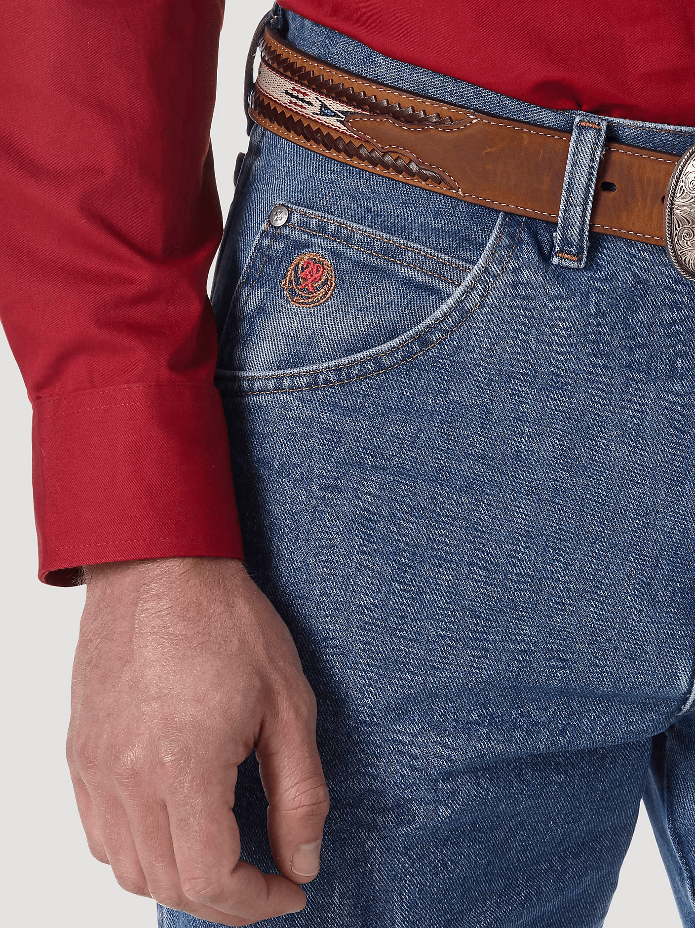 Calça jeans Wrangler 20x Original Fit - Vintage - Texas Indian