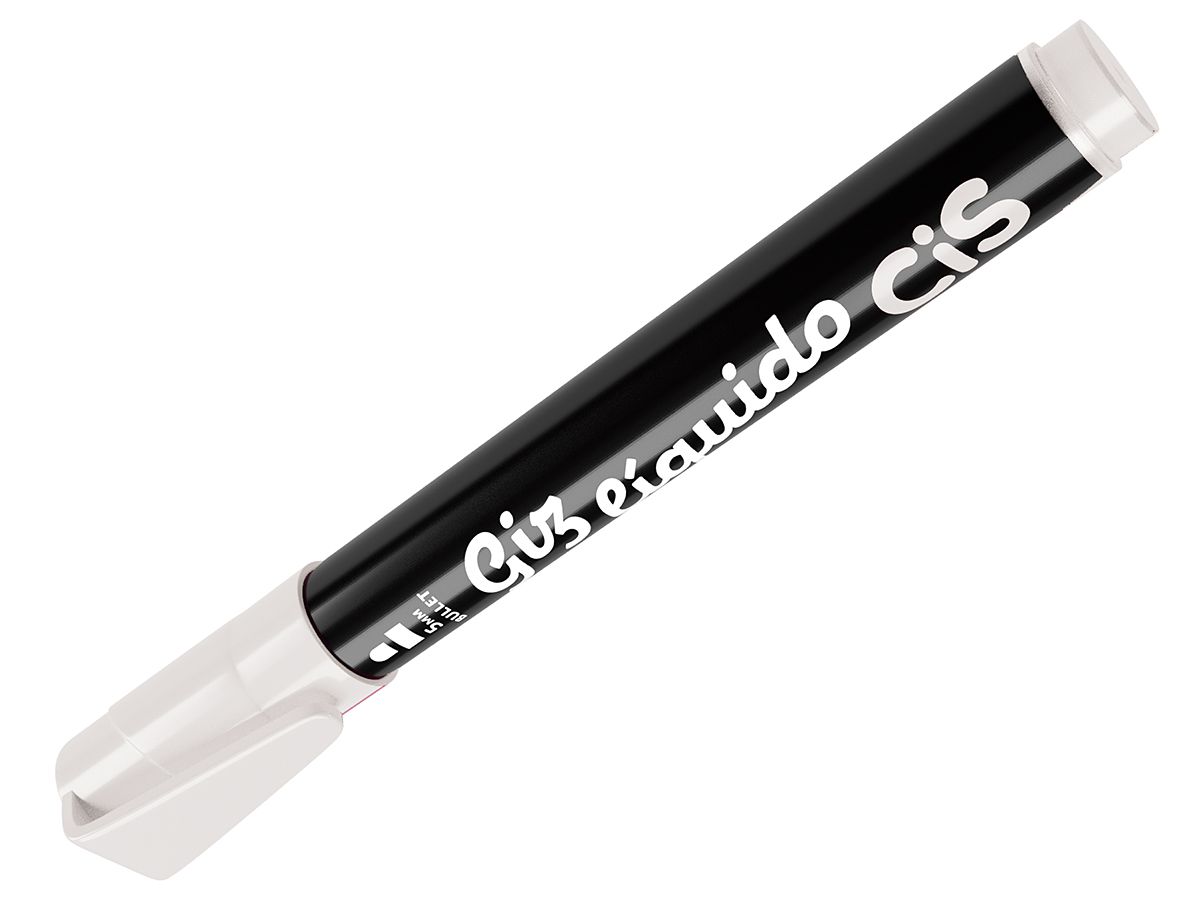 Caneta Marcador Giz Líquido Cis Branco 5mm - O Escriba Papelaria e ...