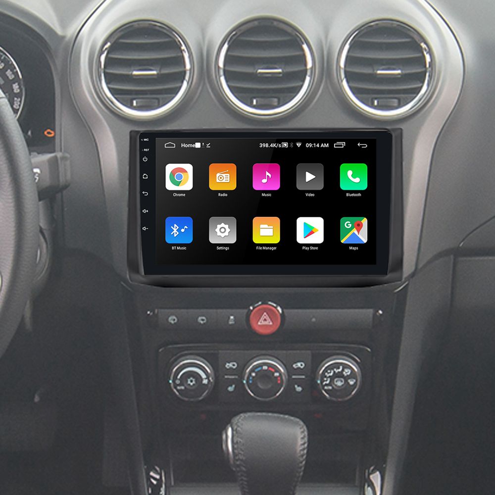 Kit Multimídia Android 9" Chevrolet Captiva GPS, TV Online, Bluetooth ...