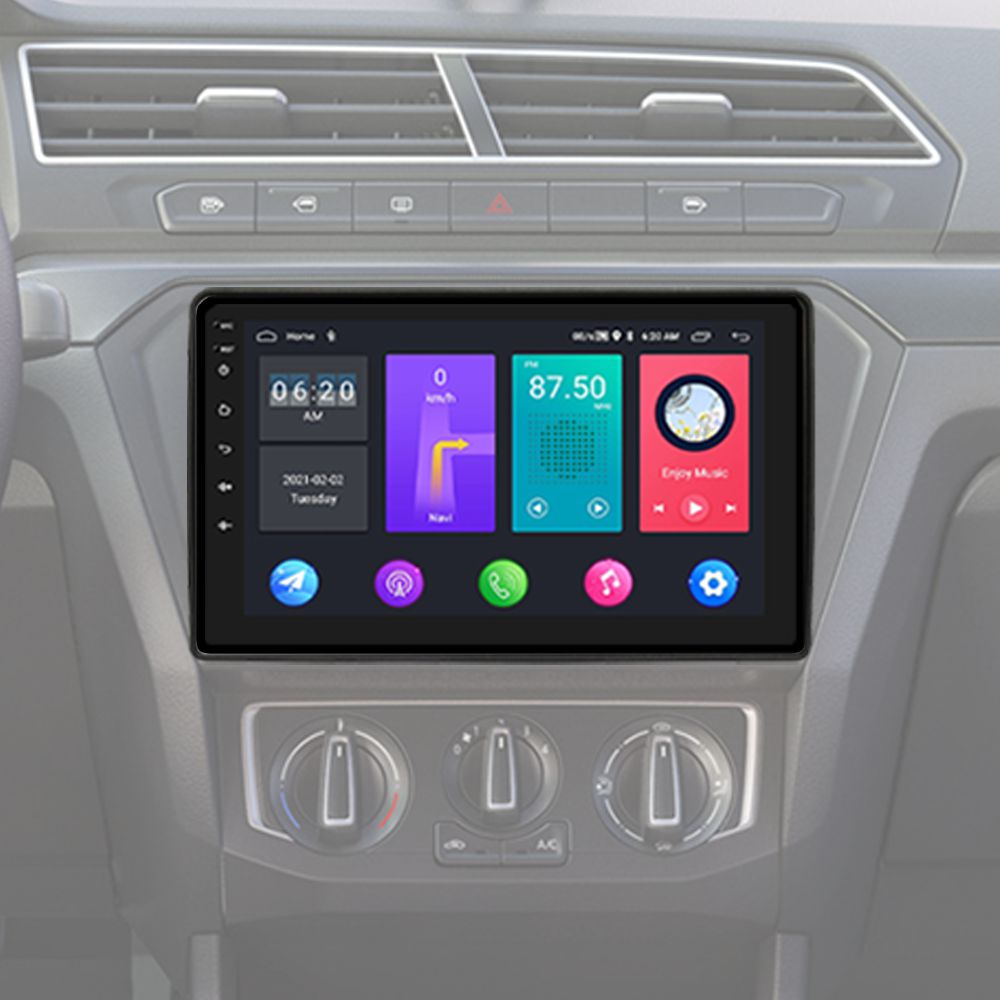 Kit Central Multimídia Android 9" Volkswagen Gol, Fox, Jetta, Amarok ...