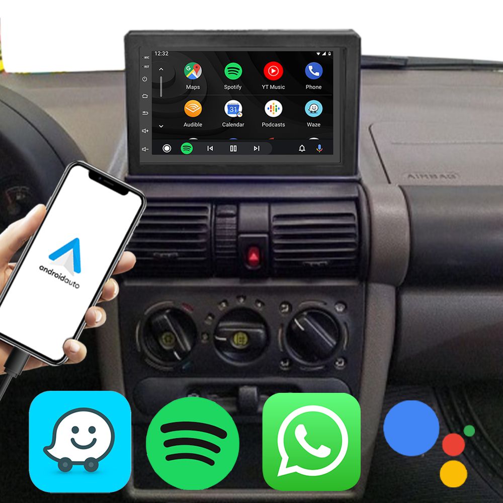 Kit Multimídia Corsa 1995-2016 7" ANDROID Apple CarPlay GPS TV ONLINE ...