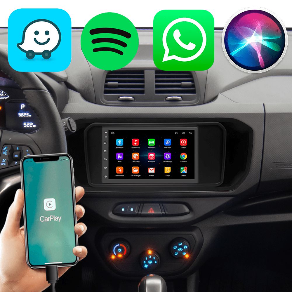 Kit CarPlay Android Spin 1924 7" GPS TV HD