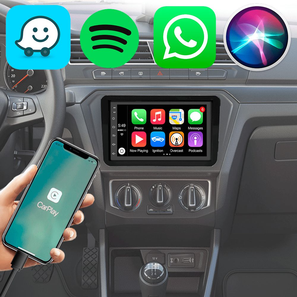 Kit Central Multimídia Gol G7 2017-2020 7" Android Auto CarPlay GPS ...