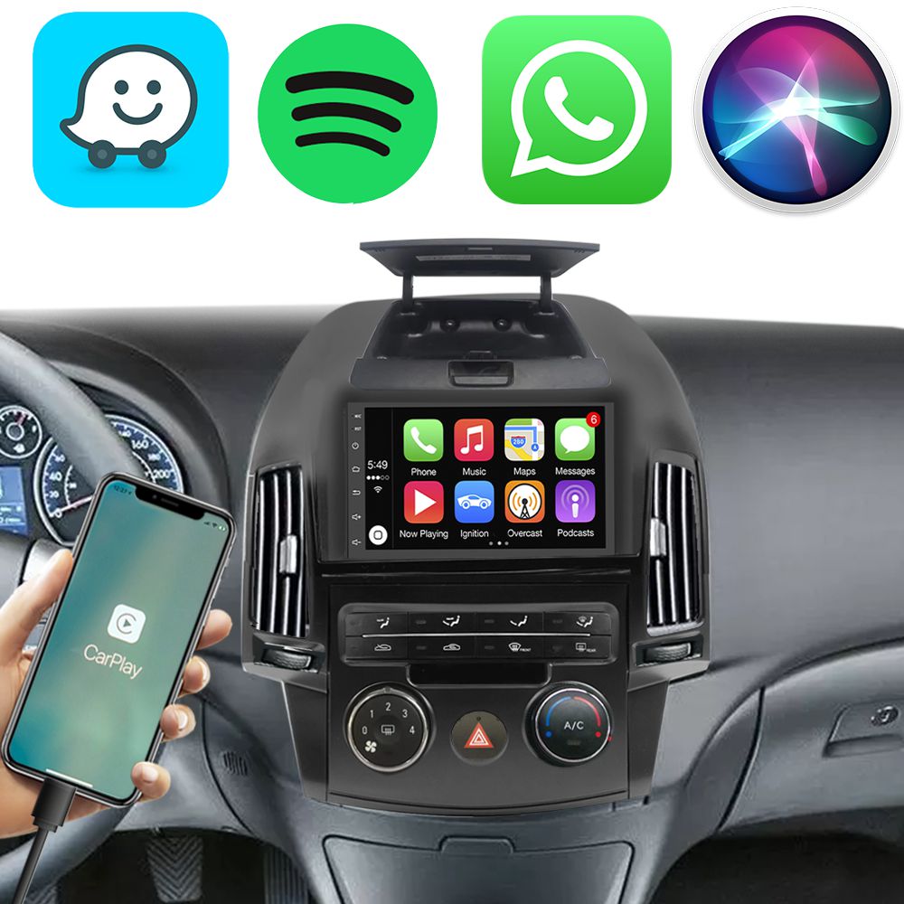 Kit Central Multimídia Hyundai I30 2009-2012 - 7" Android Auto Carplay ...