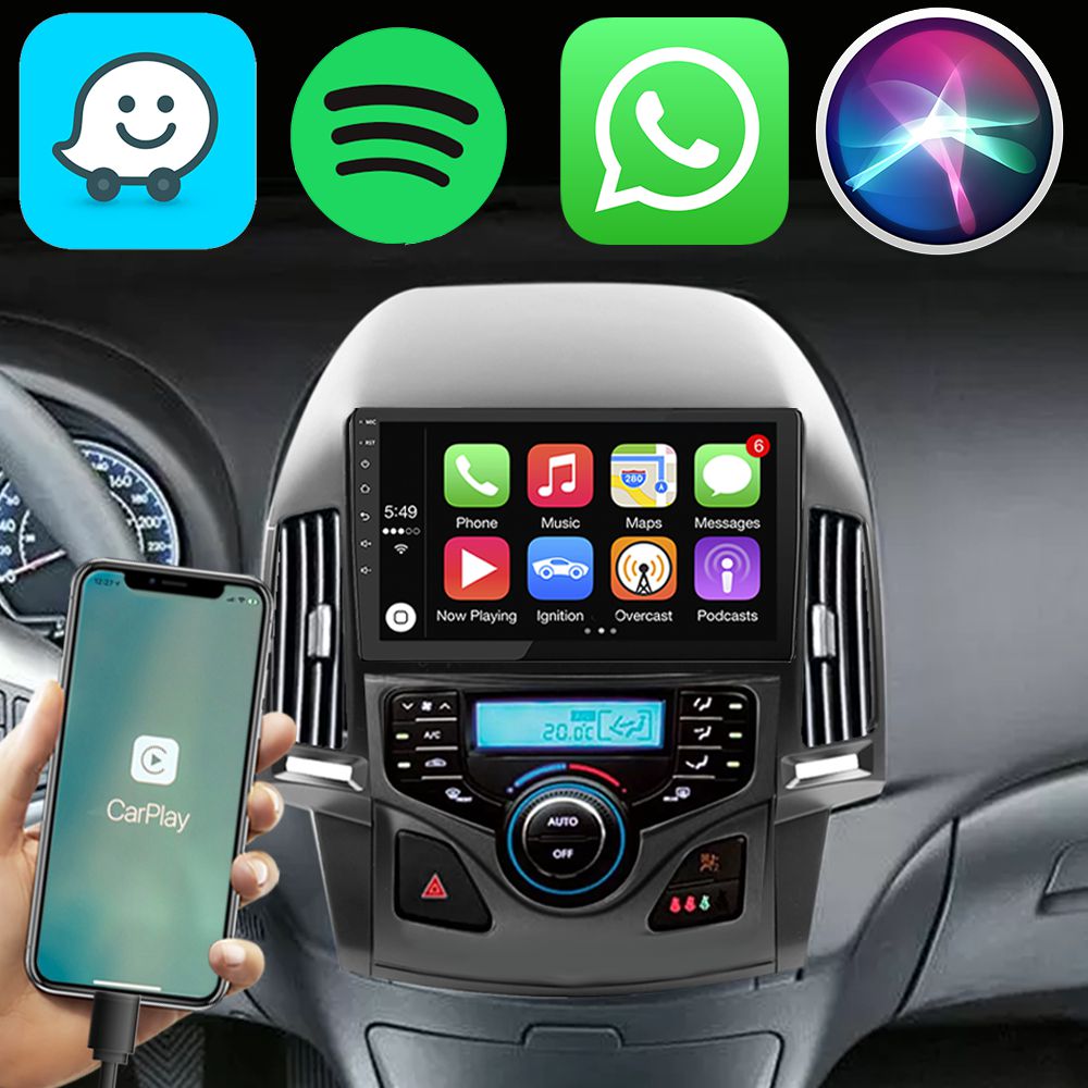 Kit Central Multimídia Hyundai i30 2009-2012 9" CarPlay Android Auto ...