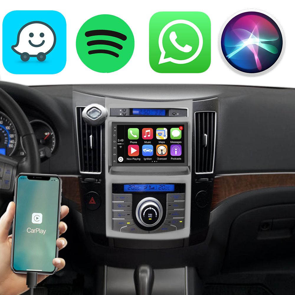 Kit Multimídia Carplay Android Auto Vera Cruz 2008-2014 7" Polegadas ...