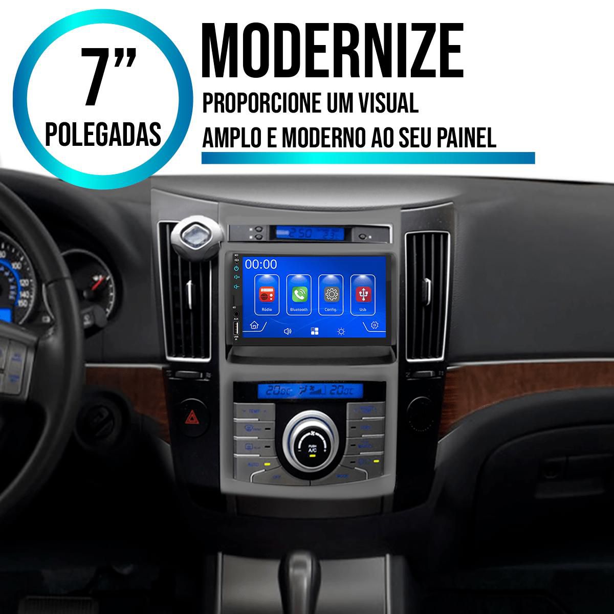 Central Multimídia Hyundai Veracruz 2007-2012 CarPlay Android Auto ...