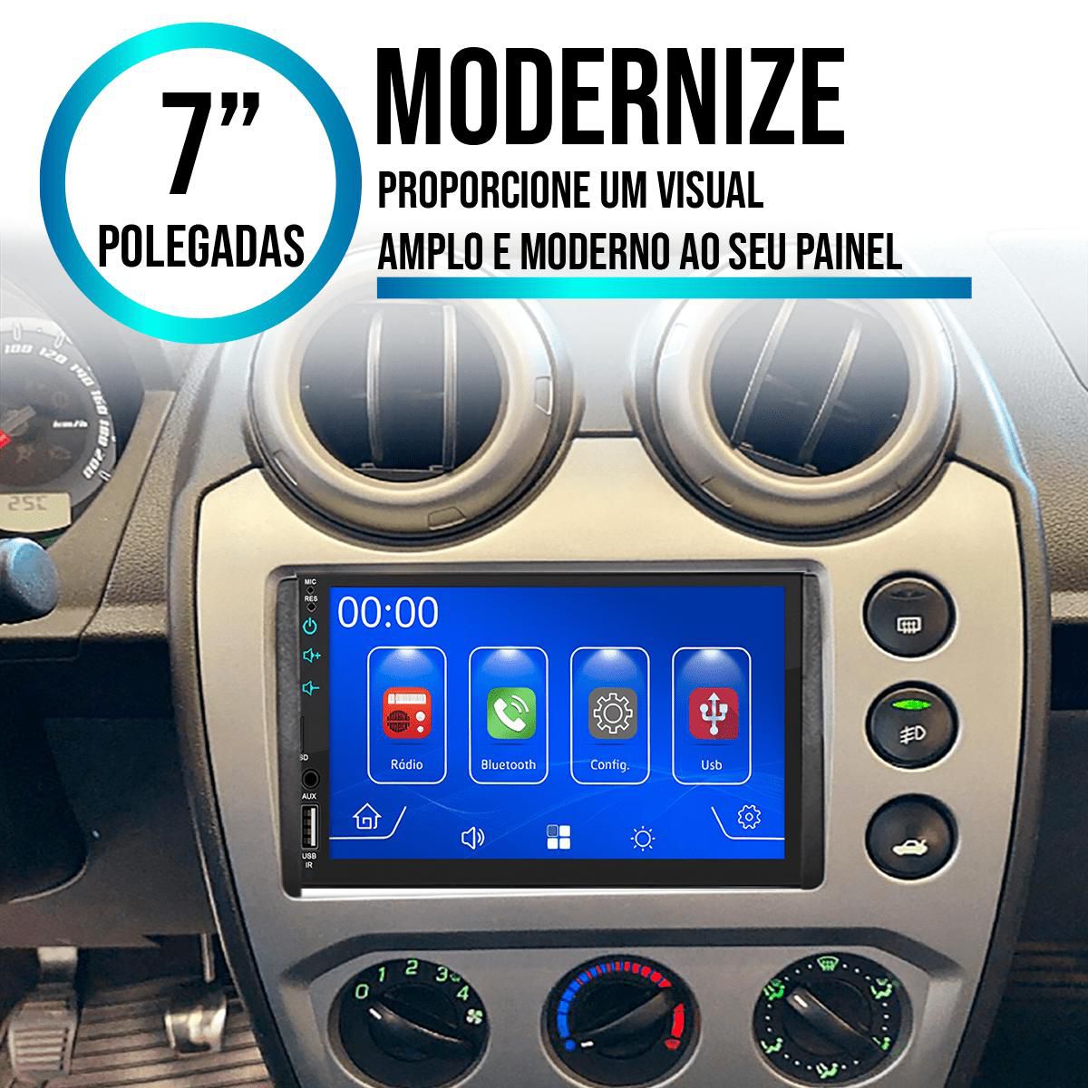 MP5 7 Polegadas CarPlay Android Auto Ford Ka Focus Ranger F-250 - Ecarshop