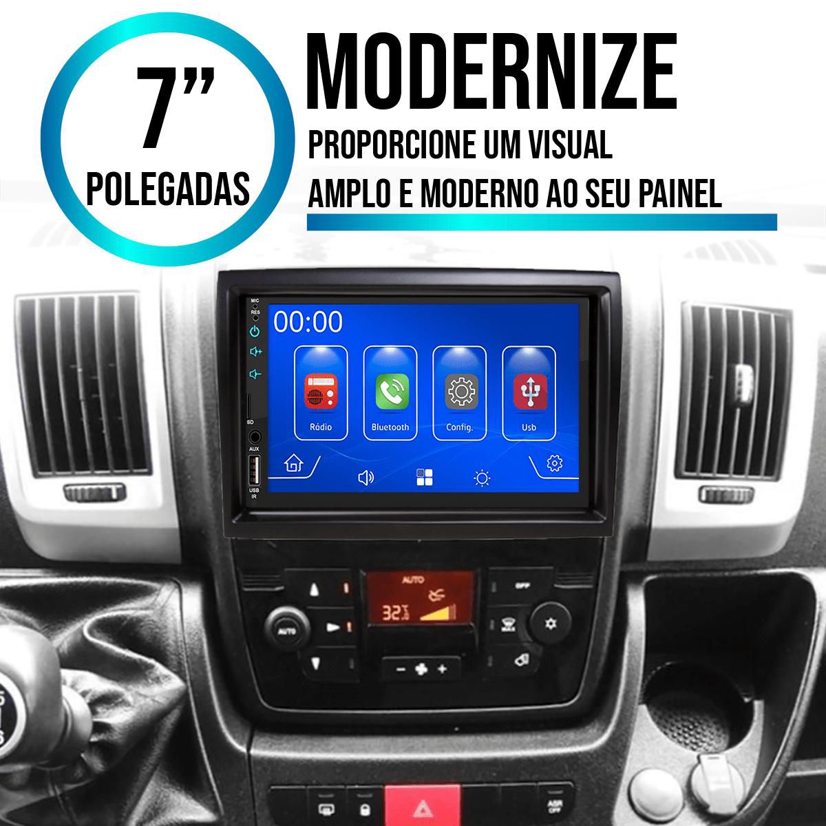 MP5 7 Polegadas CarPlay Android Auto Jumper 2019 2023 + Câmera - Ecarshop