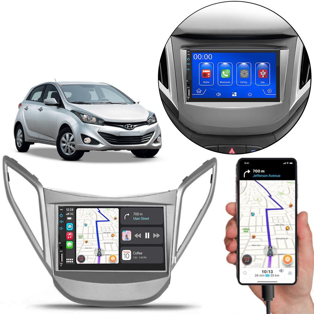 MP5 7 Polegadas CarPlay Android Auto Hyundai HB20 2012-2019 + Câmera ...