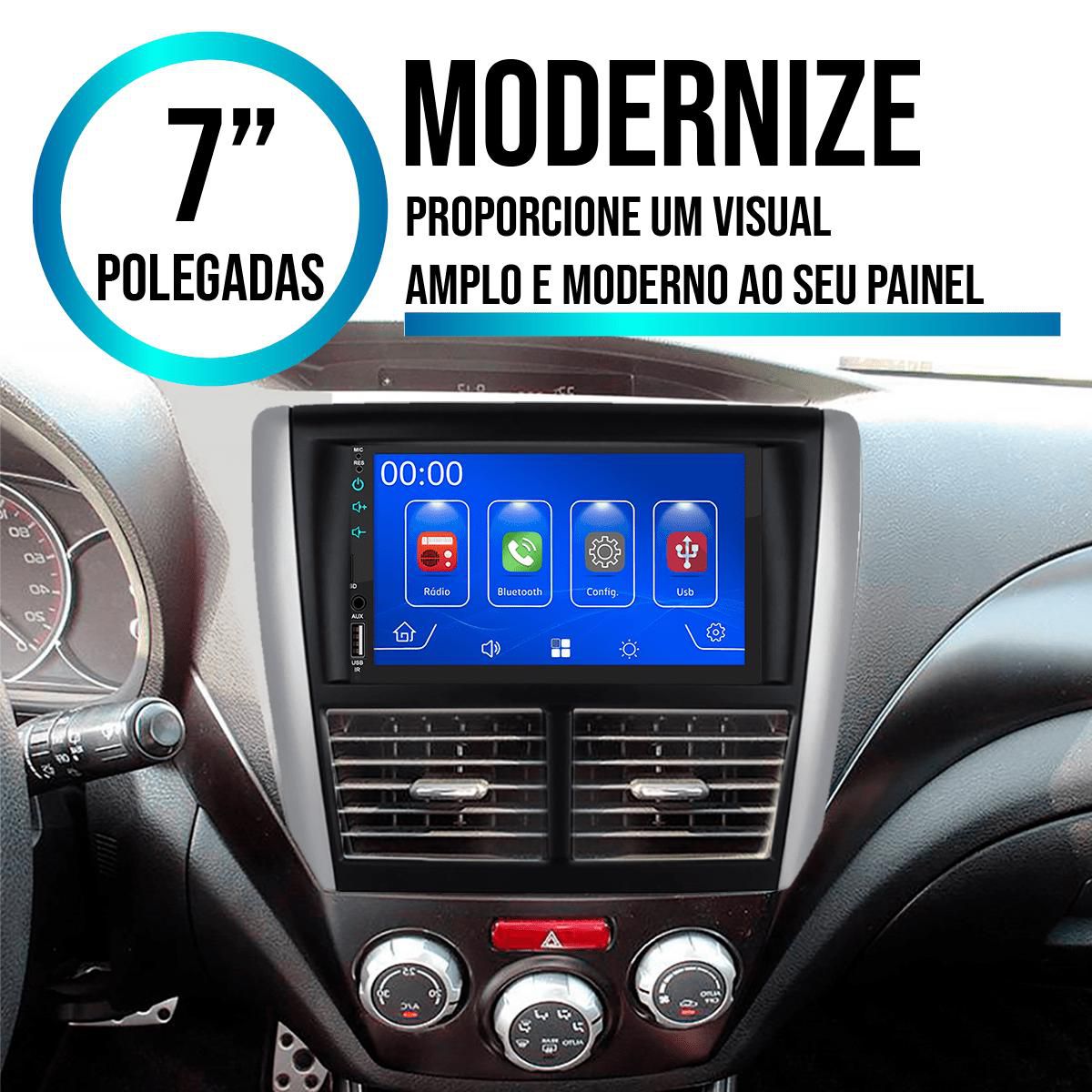 MP5 7 Polegadas CarPlay Android Auto Forester 2009-2012 + Câmera - Ecarshop