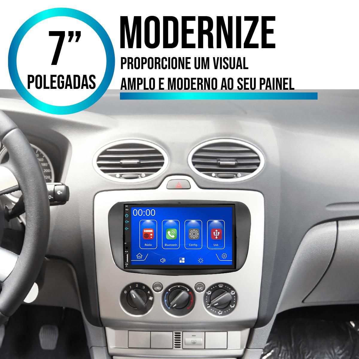 MP5 7 Polegadas com CarPlay e Android Auto para Ford Focus (2009-2013 ...