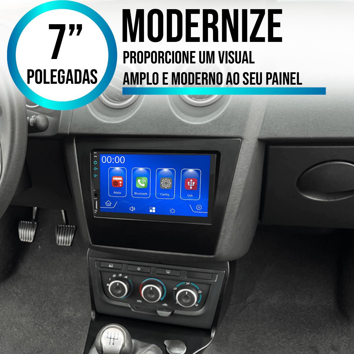 MP5 7 Polegadas CarPlay Android Auto Celta 2006-2016 + Câmera - Ecarshop