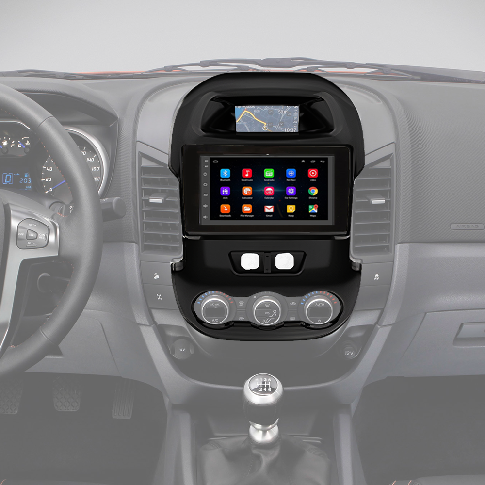 Kit Central Multimídia Android Ford Ranger 2012-2016 - GPS, TV Online ...