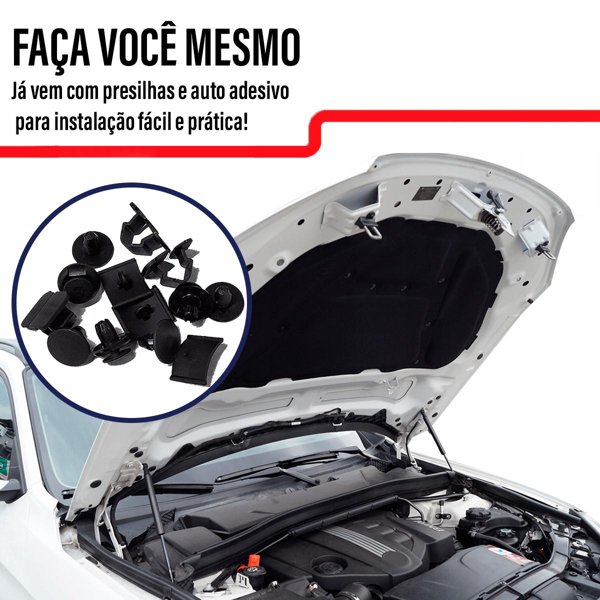 MEXWLOP Copertura Insonorizzante Per Cofano Auto – Isolamento Termico E Acustico Per Hyundai Tucson (2006-2017), Materiale Ignifugo E Tagliabile