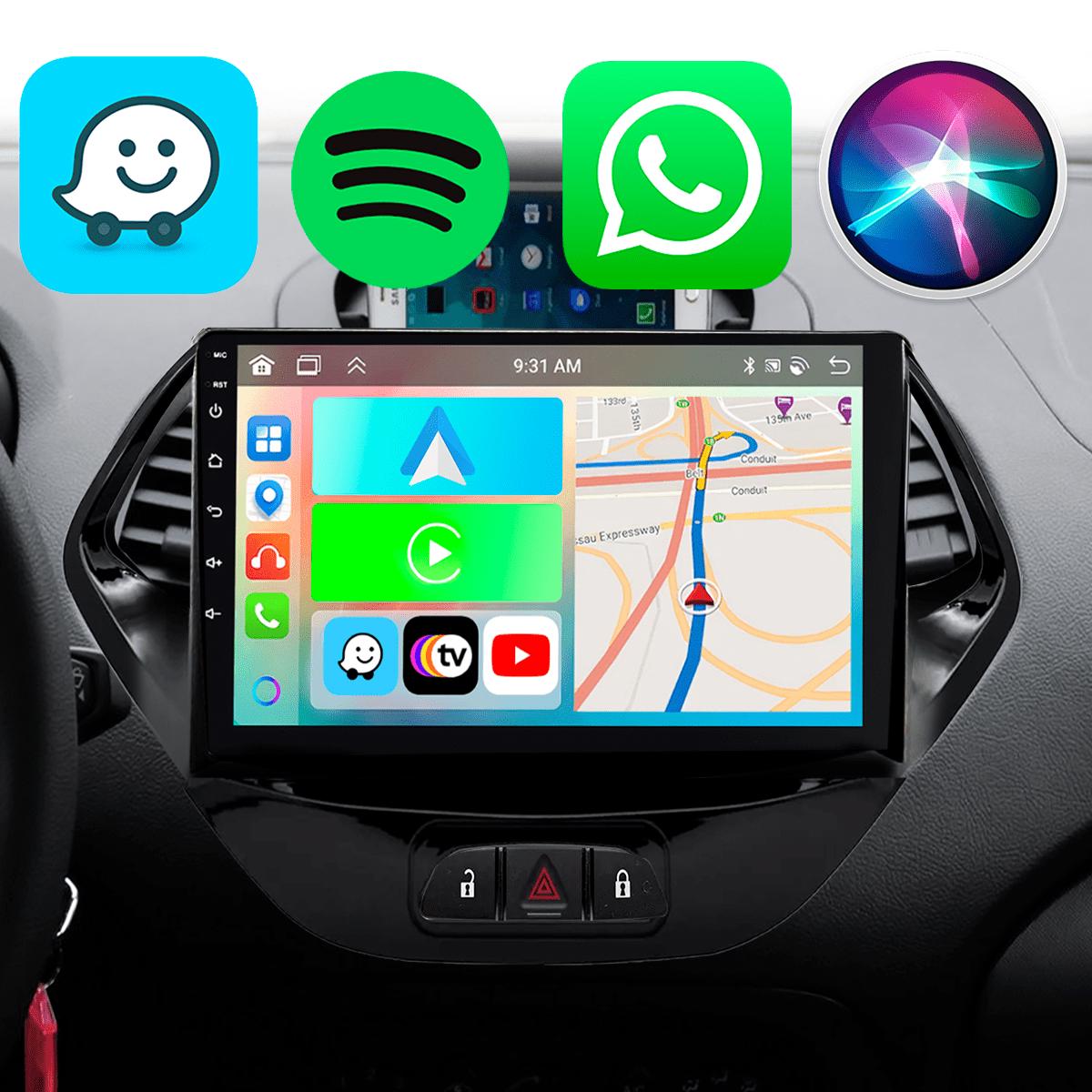 Kit Central Multimídia Android 9" Polegadas Ford Ka 2015-2017 CarPlay ...