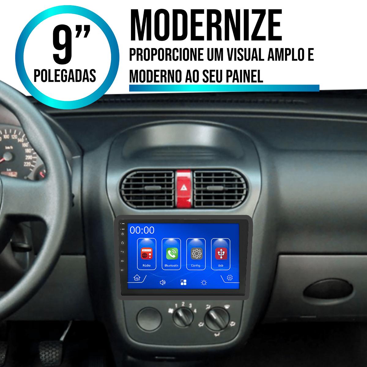 Reprodutor MP5 CarPlay Android Auto Corsa Vectra Meriva 9" Bluetooth ...