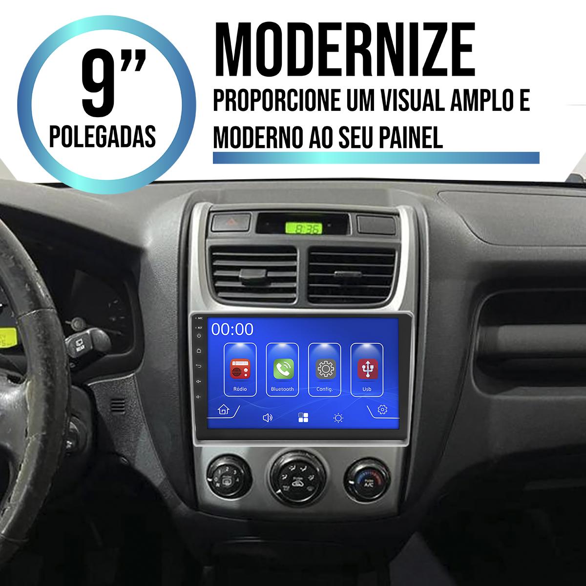 Kit Central Multimídia 9” Polegadas Kia Sportage 2006-2010 MP5 CarPlay ...