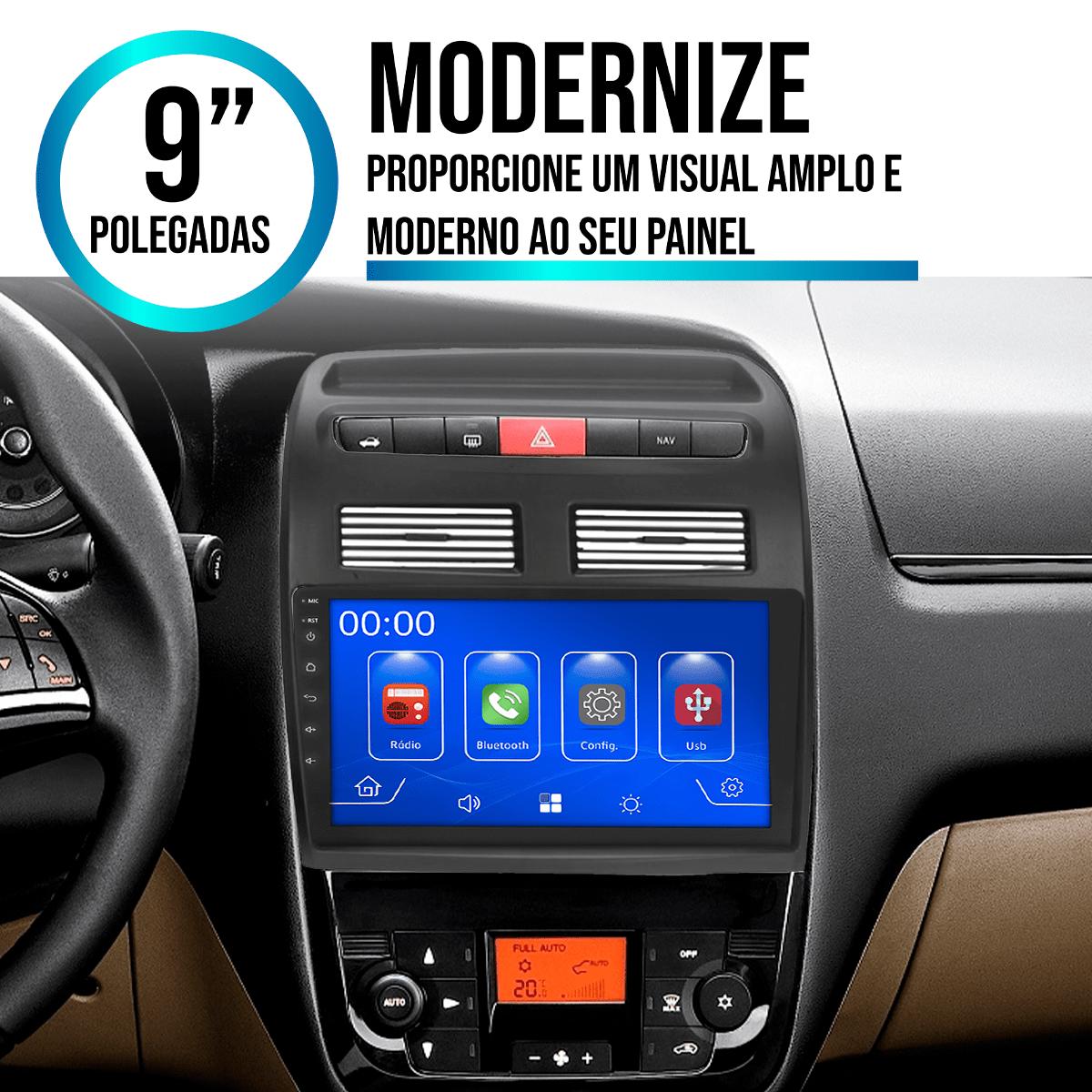 it Central Multimídia CarPlay MP5 9" Fiat Linea 2009 a 2014 - Ecarshop
