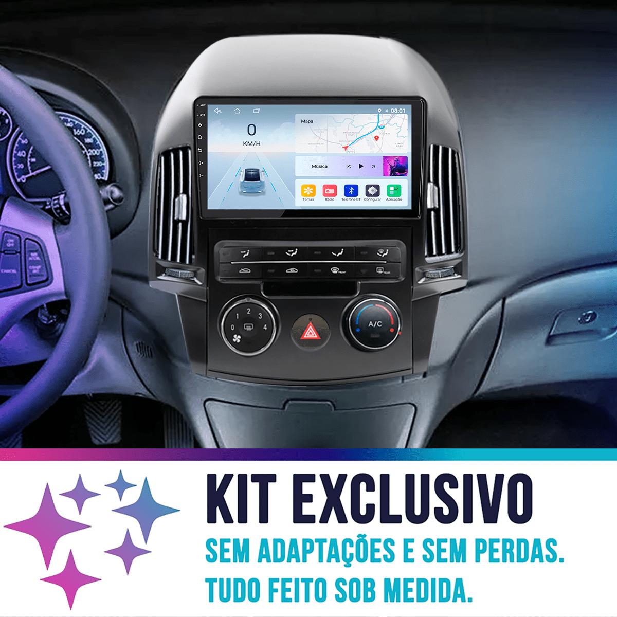 Kit Multimídia Android Octa-Core 4-64GB CarPlay I30 2009 a 2012 - Ecarshop