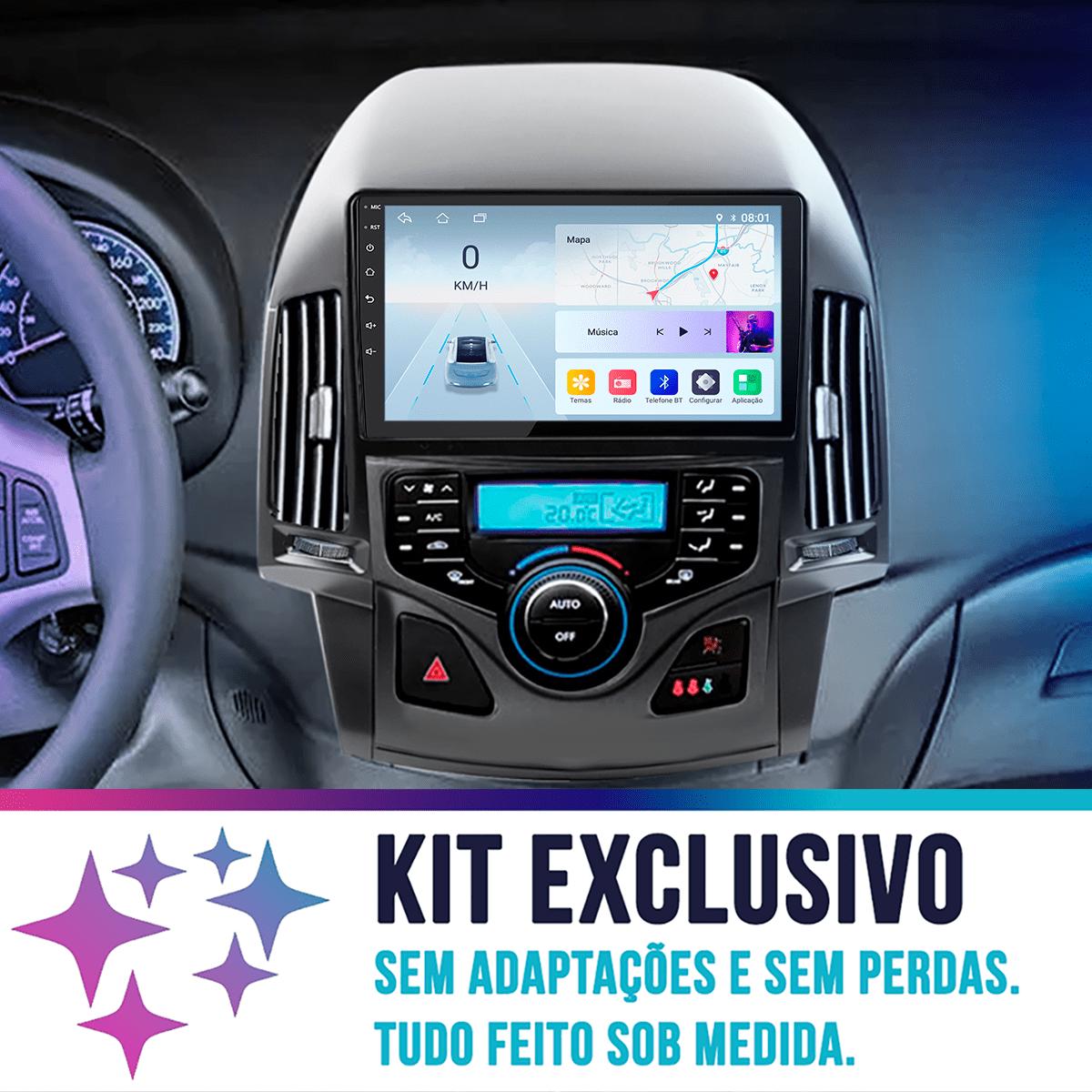 Kit Multimídia Android Octa-Core 4-64GB CarPlay I30 2009 a 2012 - Ecarshop