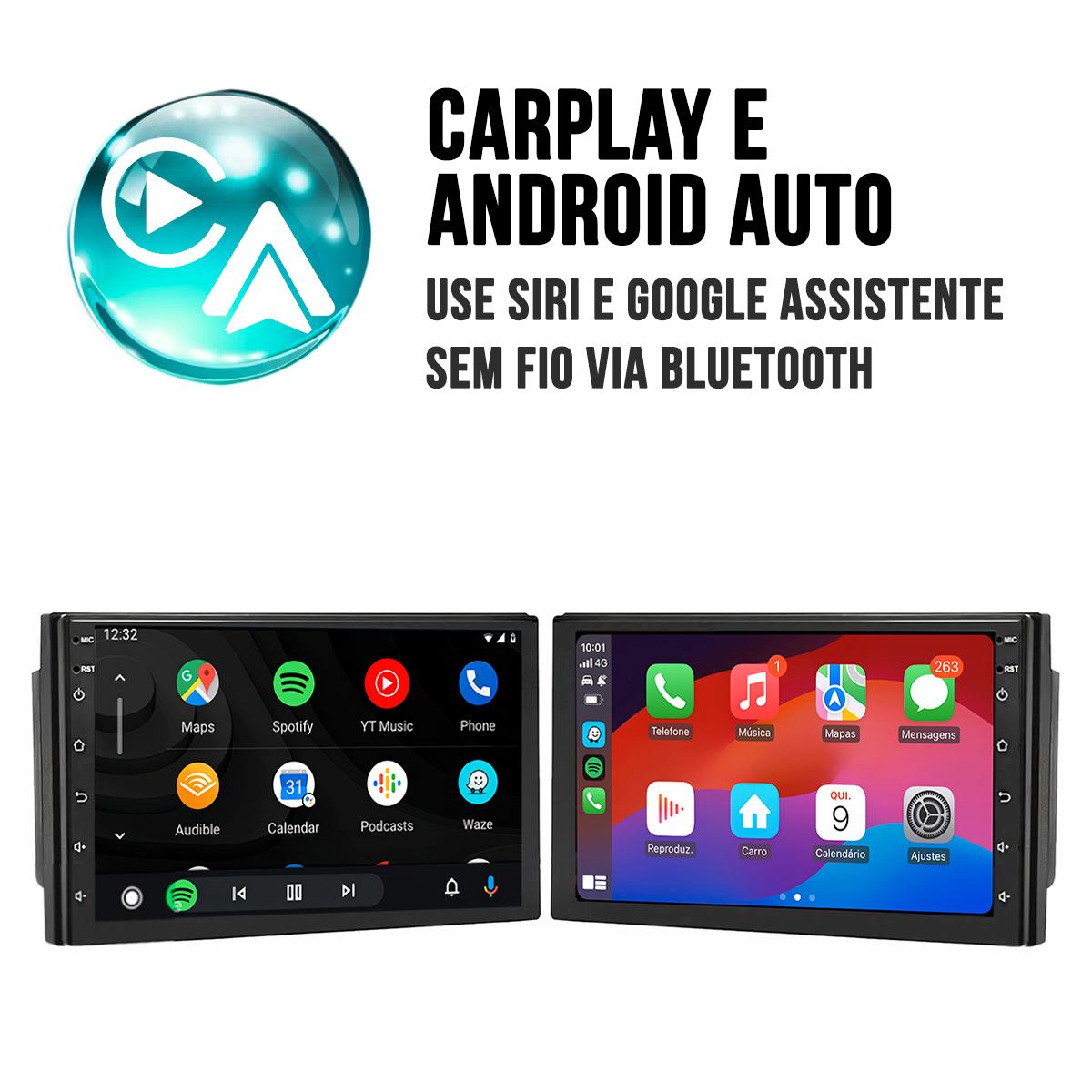 Central Multimídia Android 2GB RAM 32GB ROM CarPlay WiFi GPS - Ecarshop