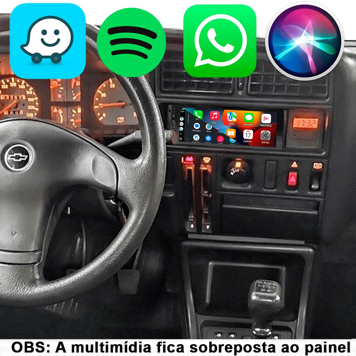 Kit Multimídia Monza 1982-1996 Android Auto Apple CarPlay + Câmera