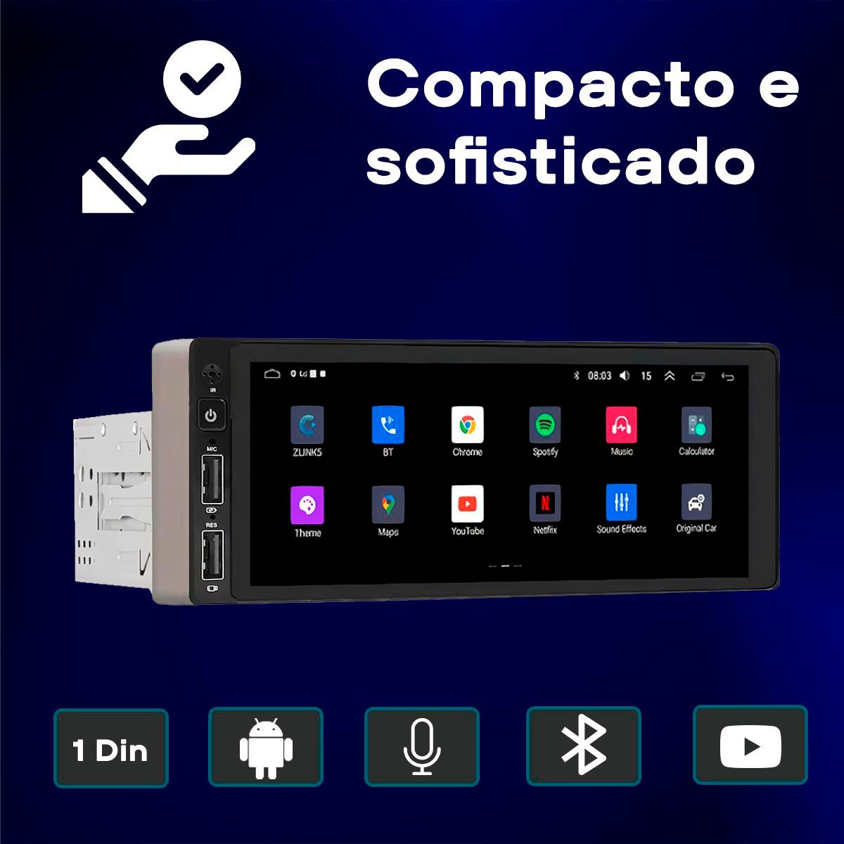Kit Multimídia Monza 1982-1996 Android Auto Apple CarPlay + Câmera ...