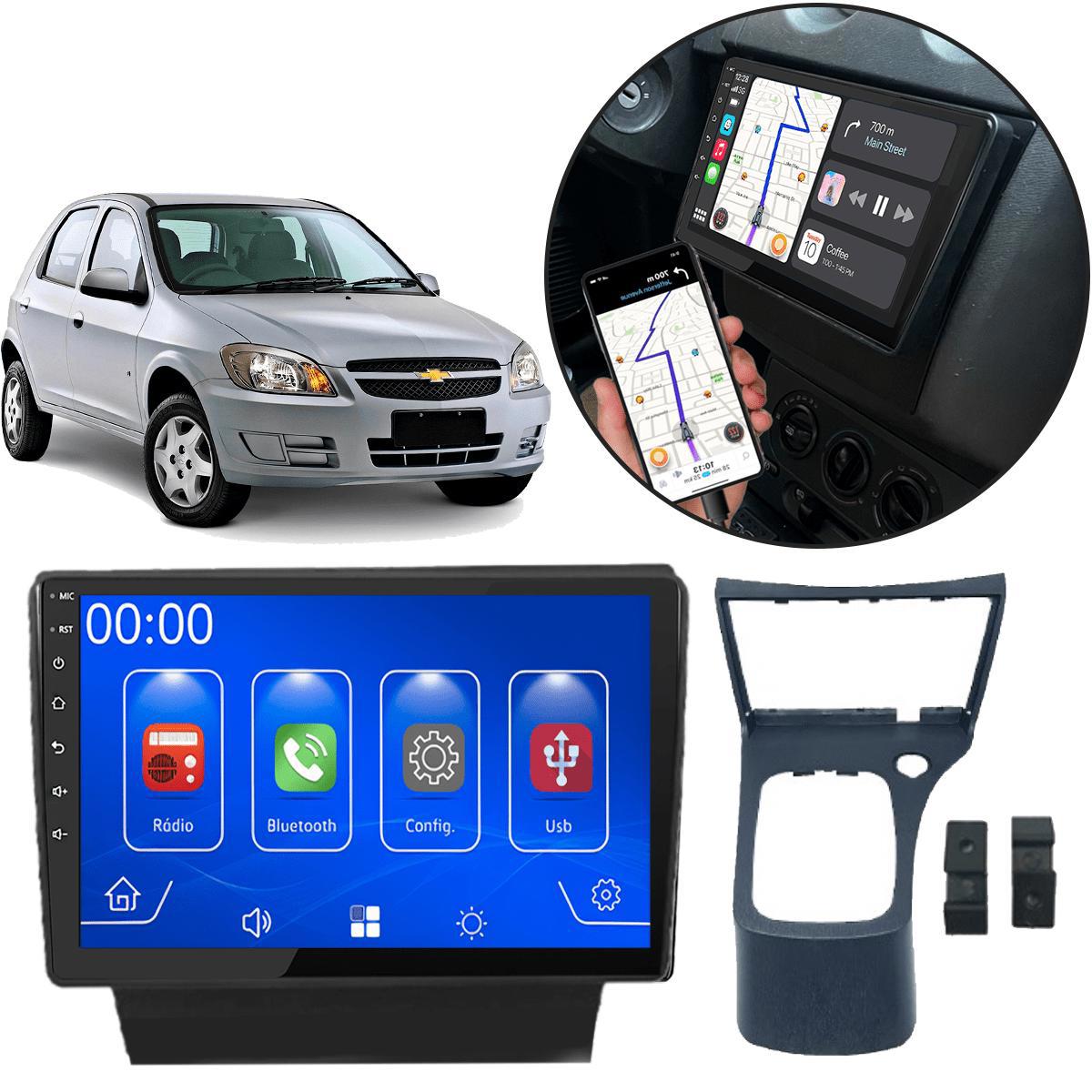 Kit Central Multimídia MP5 9 Polegadas CarPlay Celta 2006 a 2016 - Ecarshop