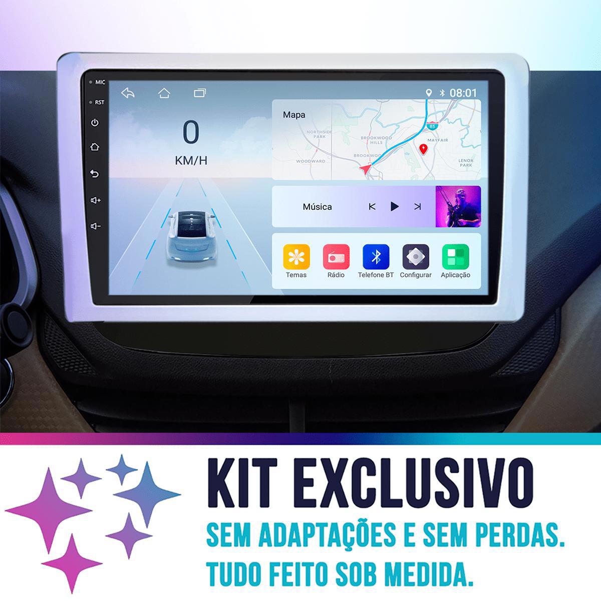 Kit Central Multimídia Onix 2024 GPS CarPlay Android Auto - Ecarshop