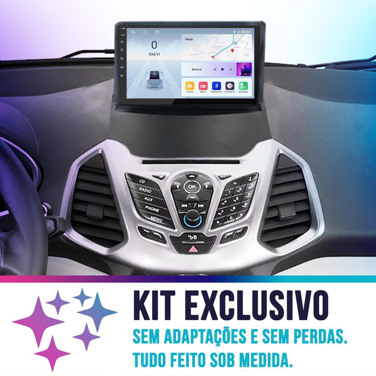 Multimídia Android Full HD 9″ – Octa‑Core 4 GB / 64 GB + Kit